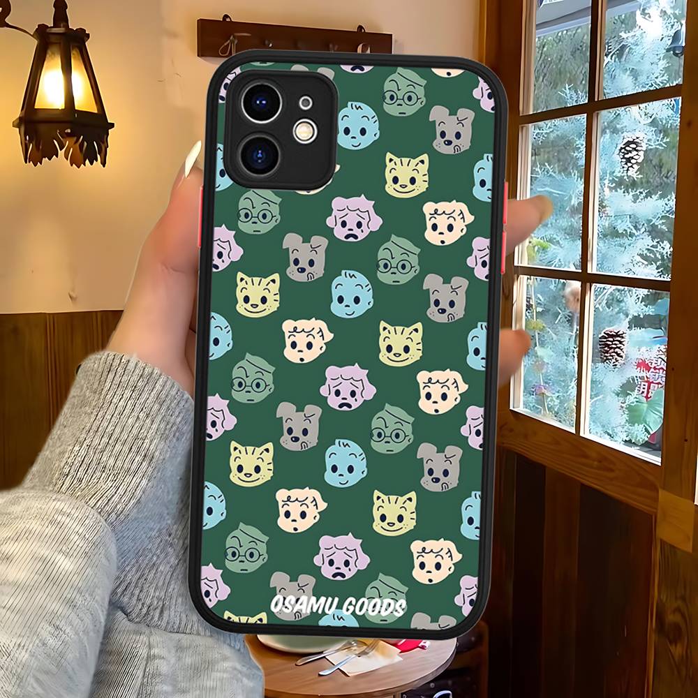 Fashion Osamu Goods Phone Case For IPhone 11 12 13 14 15 16 Pro Plus X XS MAX Matte Bumper Shockproof Cover