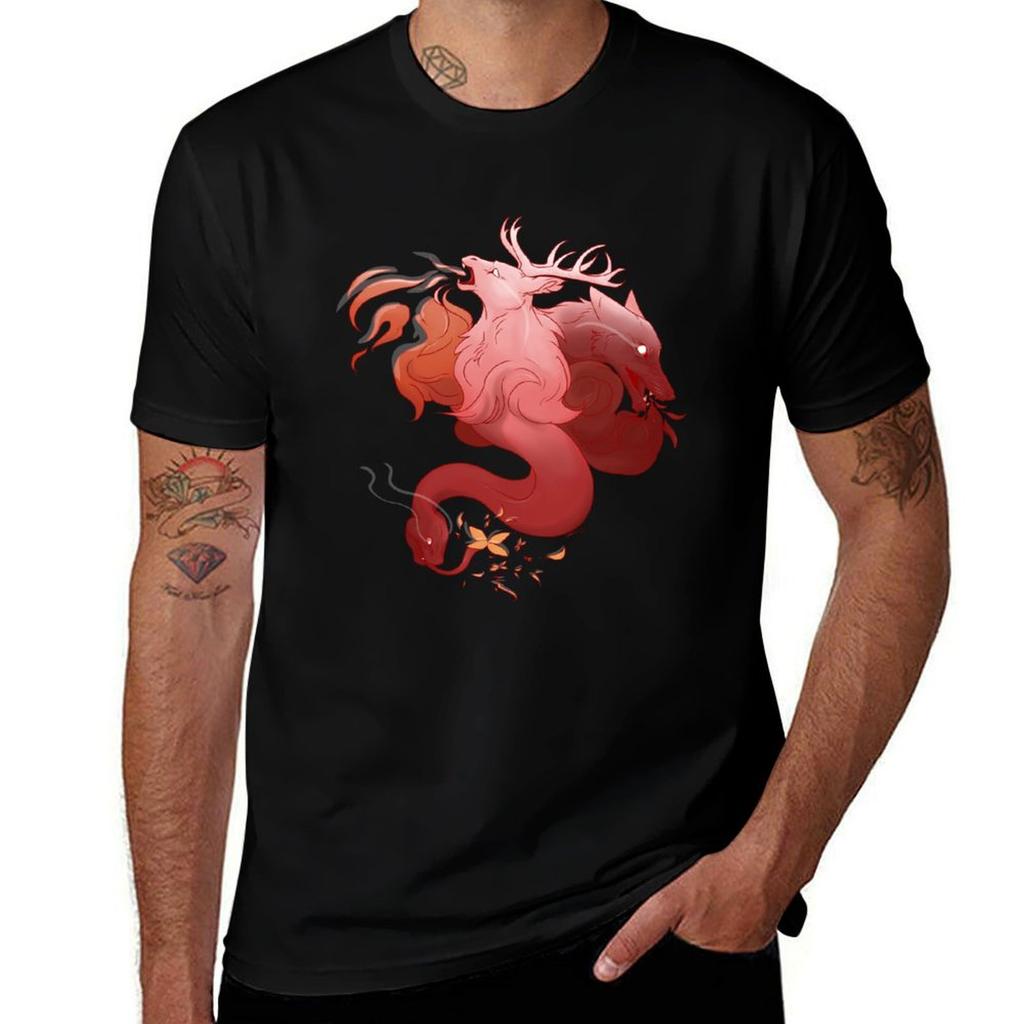 Food Chain Animal Design Tshirt Big Size Daily Wear Tshirt