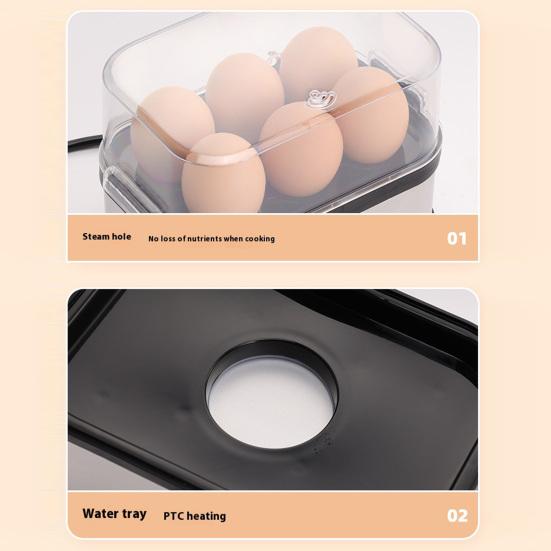 Electric Egg Cooker Omelet Maker with Auto Shut-Off Large Capacity One-Click Start Easy To Clean Egg Boiler Machine