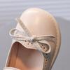 1-7 Years Girls Shoes Elegant British Princess Shoes Style Non-Slip Soft Bottom Shoes