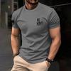 Summer Round Neck 3D Print Top Fashionable Casual Simple Daily Short Sleeved Men's T-shirts