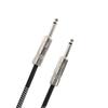 D'Addario Custom Series Braided Instrument Cable, Gray, PW-BG-10BG (3.0m S-S)