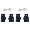 Electric Thermal Gloves Adjustable Temperature Winter Hand Warmer (Navy Blue)