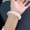 Модный женский браслет из хэтянского белого нефрита из Внутренней Монголии