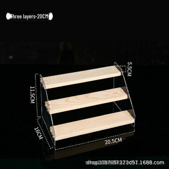 Acrylic Two-Tier Bubble Mart Doll Display Stand