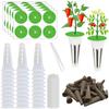 121pcs Seed Pod Kit for Indoor Garden Hydroponics Growing System with 30 Grow Sponges, 30 Pod Labels, 30 Grow Baskets, 30 Grow Domes, 1 Tweezers