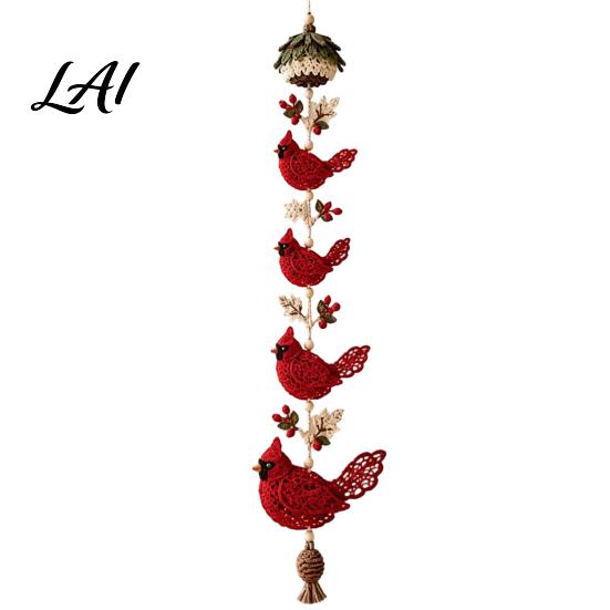 Immersive Crafting Hobby Garden Cascade DIY Crochet Kit Butterfly/Halloween/Flower/Bee/Bird/Dog Theme Art for Adults Handmade Wall Pendant