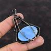 Подвеска Owyhee Blue Opal, подвеска из медной проволоки, подвеска ручной работы из драгоценных камней, медные украшения, подвеска в стиле бохо, подвеска Owyhee Blue Opal, украшения для подарка