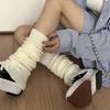 57 см Милые японские гетры в стиле лолита для женщин, готические длинные носки для девочек, тонкие вязаные носки в стиле Y2K для косплея, носки-«куча».