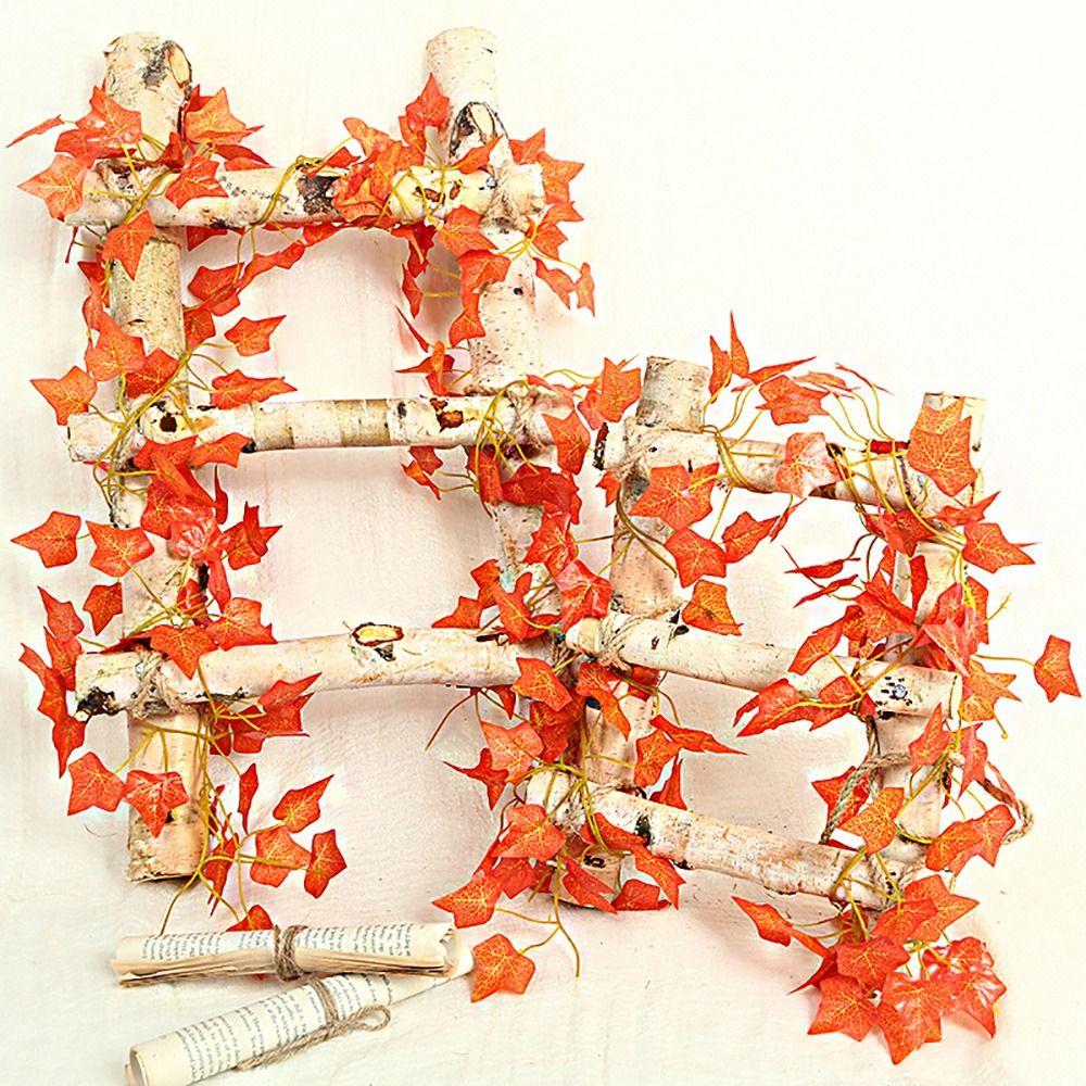 12PCS Silk Leaves Artificial Fall Leaves Vines Fall Foliage Garland  Thanksgiving Decor