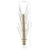 20 Piece Bird Deterrent Spikes Set 10 m Plastic Double Row