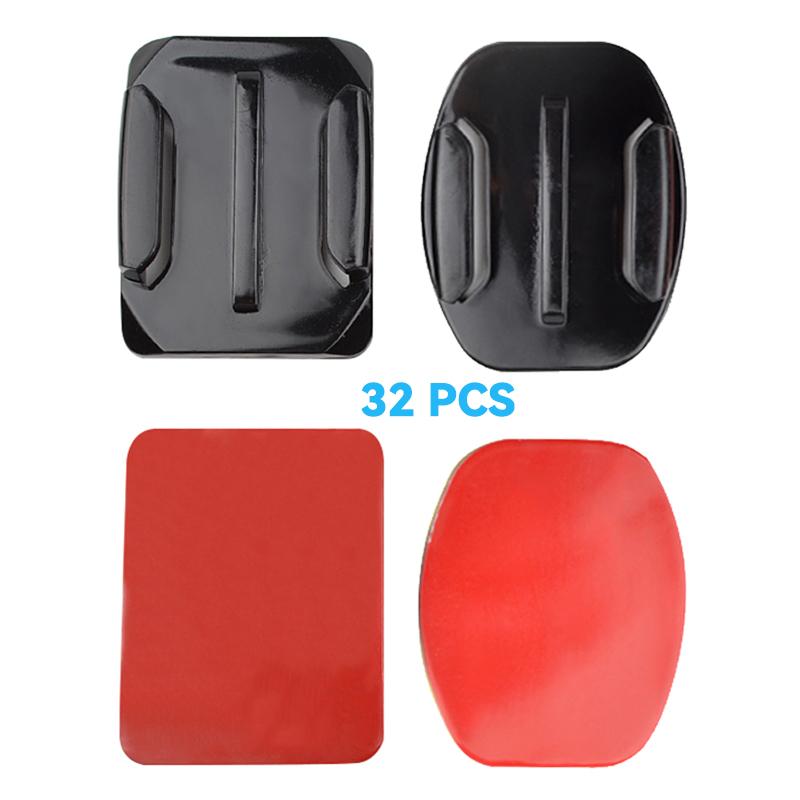 Крепления с клеем, набор наклеек для GoPro Hero 11 10 9 8 Insta360 X3 Xiaomi Yi 4K SJCAM DJI Action Camera Аксессуары