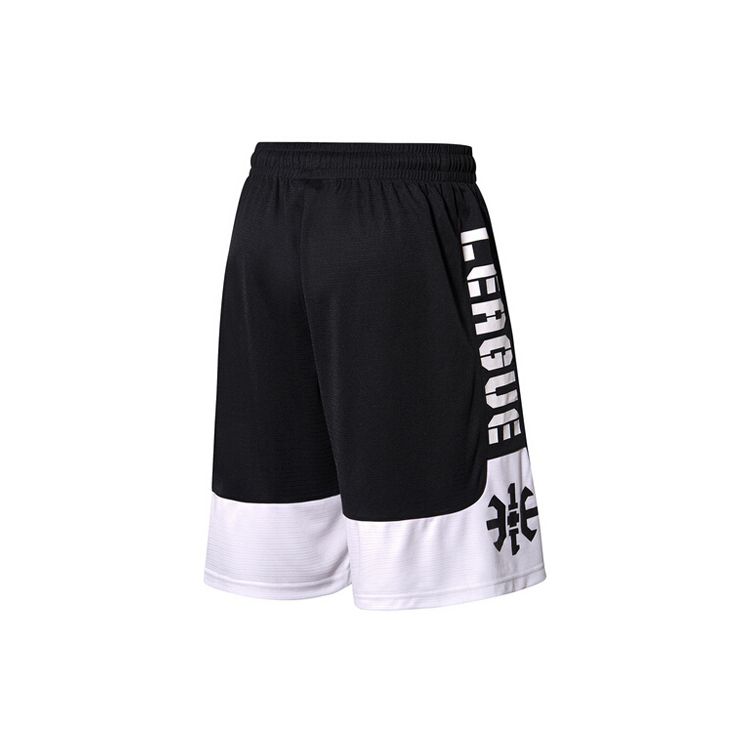 Футболка с коротким рукавом с логотипом баскетбольной серии Li Ning Sports, цветные блоки, тренировочные баскетбольные шорты, повседневный спортивный комплект AHSS965-1+AAPR359-1