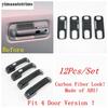 Side Door Handle Bowl Frame Decorative Sequ Cover Trim For Ford F-150 / Raptor 2015 -  Chrome / Carbon Fiber Accessories
