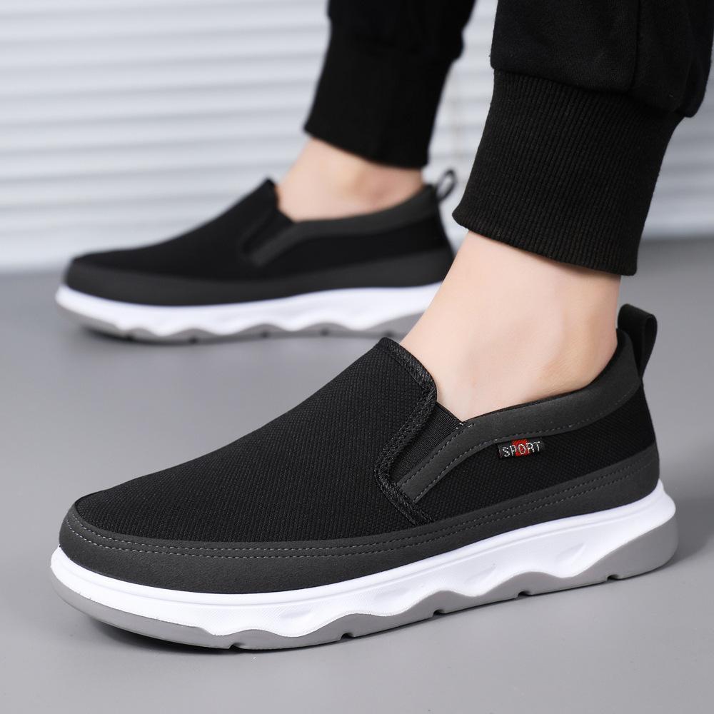 Старые пекинские матерчатые туфли для ходьбы среднего и пожилого возраста, мужская повседневная обувь для отцов среднего возраста, рабочая обувь для стройки