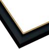 Wooden Jigsaw Puzzle Frame with Gold 50x75cm Made In Wall Hanging String UV No Tools MP103-K Molding, (Panel No. 10), Black, Japan, Included,