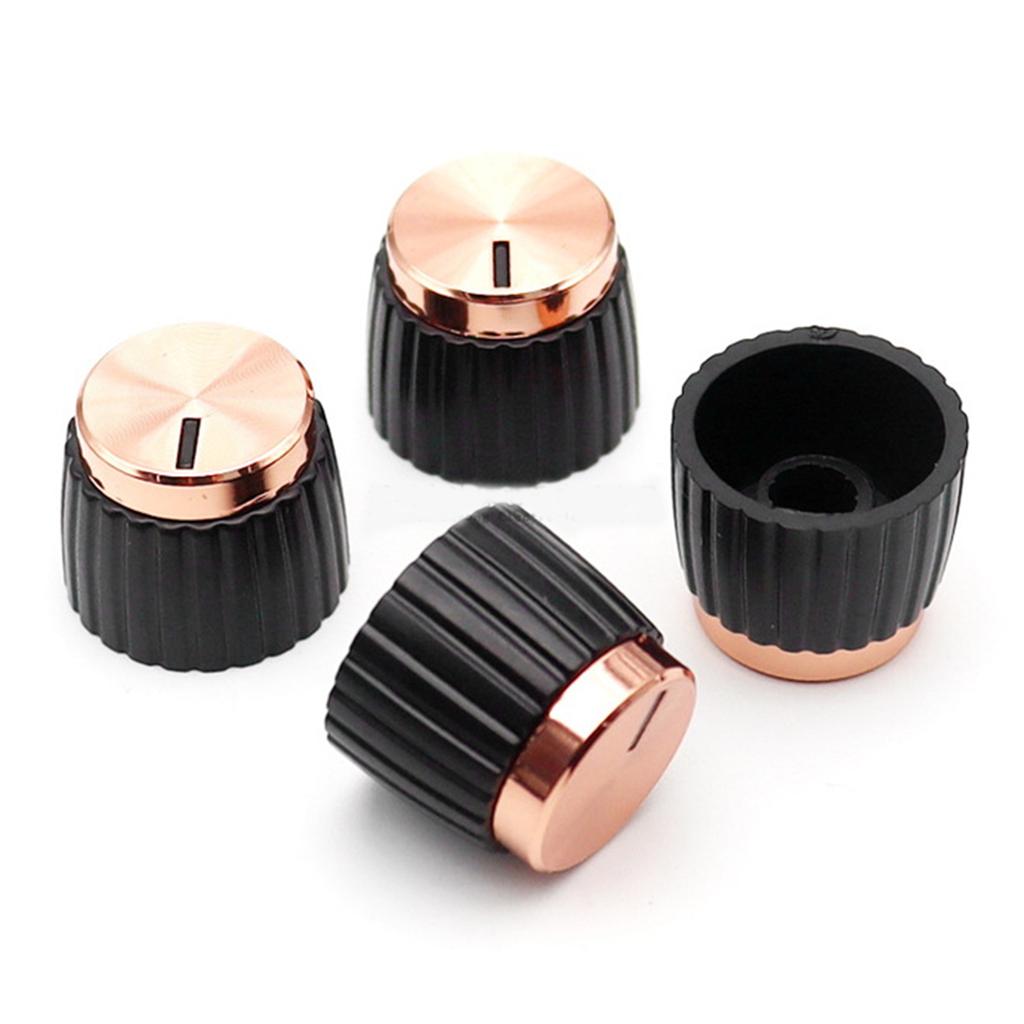 10 штук Универсальные ручки для гитарного усилителя, нажимные, подходят для потенциометров диаметром 6 мм, колпачки для улучшения внешнего вида гитары