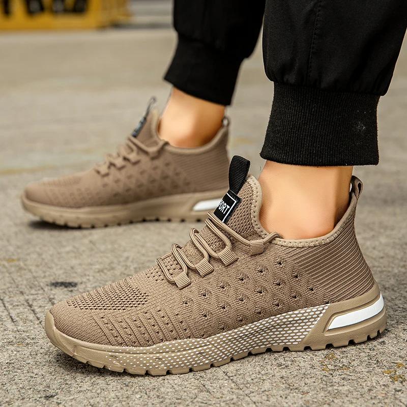 Men's Lightweight Running Shoes - Breathable Mesh Sports Shoes Suitable for Jogging and Gym Exercise, Model
