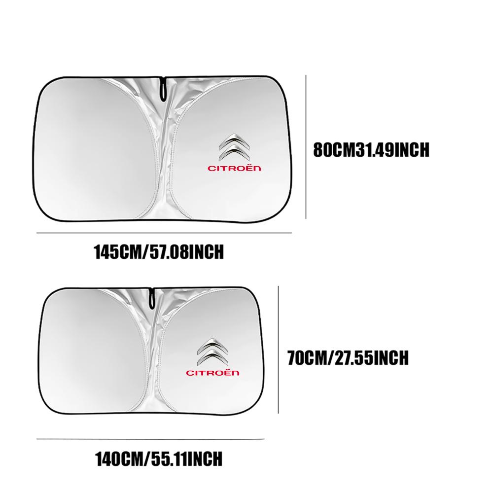 1 шт. Складной автомобильный солнцезащитный козырек на лобовое стекло Защитная накидка на переднее окно-УФ-защита Для Citroen C1 C2 C3 C4 C5 C6 C8 DS VTS
