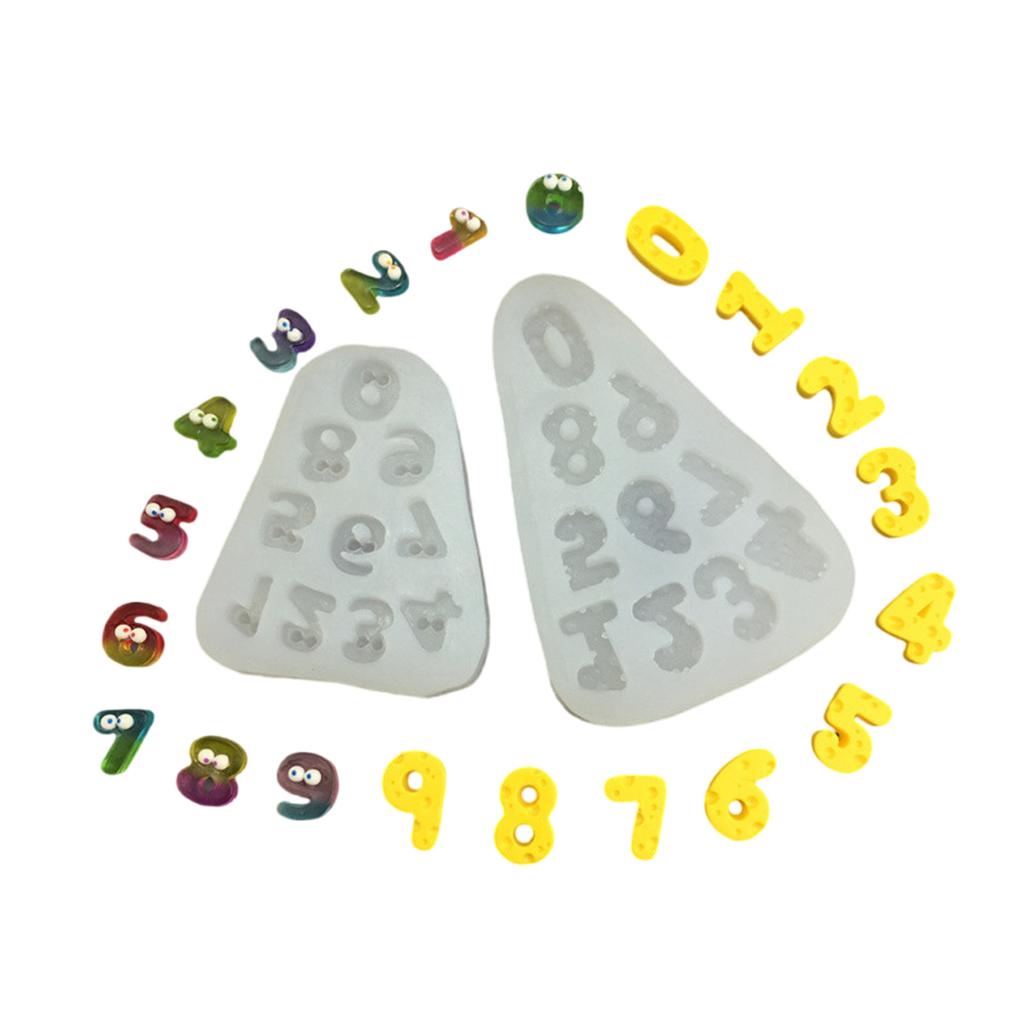 Уникальные номера силиконовые формы для выпечки инструменты для украшения тортов помадкой формы для изготовления шоколадных конфет свечей мыла