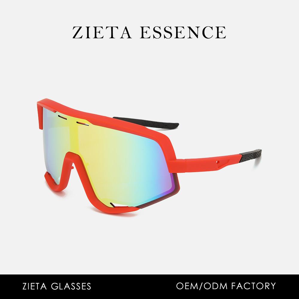 Горнолыжные ветрозащитные очки с большой оправой, для езды, для активного отдыха, для велоспорта, цветные солнцезащитные очки, очки унисекс