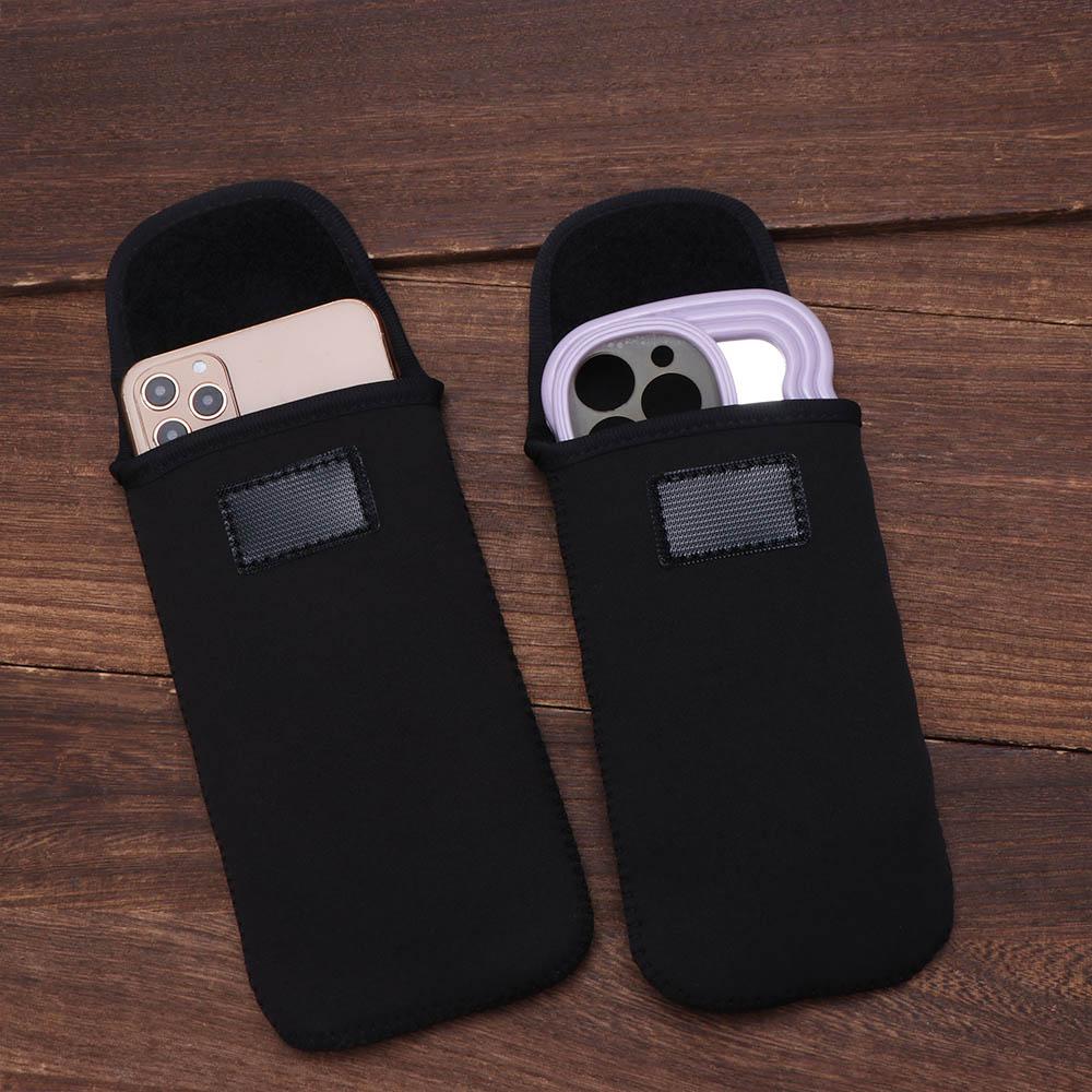 Neoprene Phone Protective Pouch Case Cover Mobile Phone Pouch Black Mobile Phone Bag Universal
