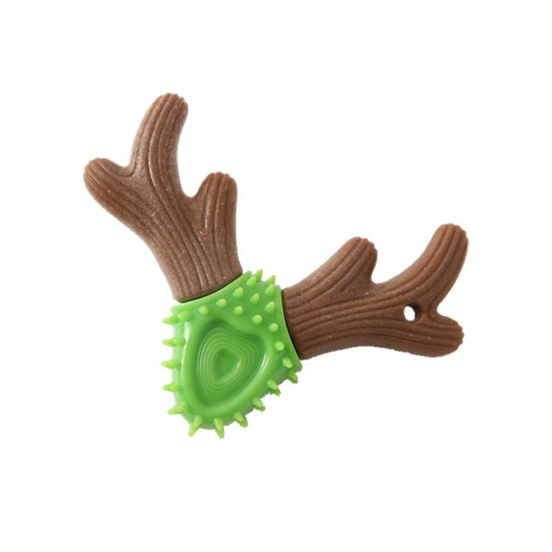 Antler Shape Dog Chew Toy Durable Bite Resistant Teeth Cleaning Pet Supplies
