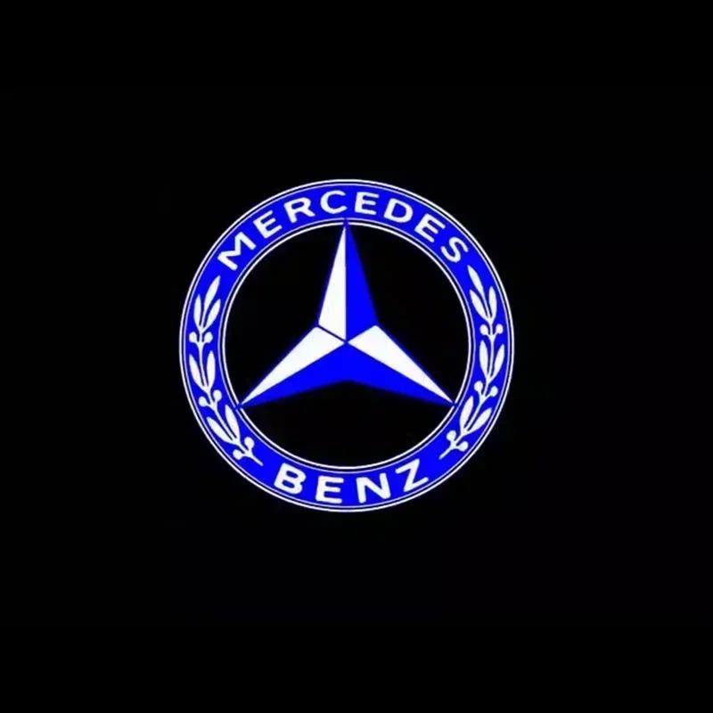 2 шт. Светодиодный светильник для приветствия на двери автомобиля, проектор логотипа для Mercedes Benz W212 W205 AMG ML W166 W176 W177 W213 W246 GLB GLC GLA GLS GLE1