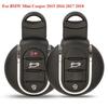 3/4 Buttons Smart Remote Car Key Shell Cover Fob Case For BMW Mini Cooper 2015 2016 2017 2018 With Emergency Key Blade