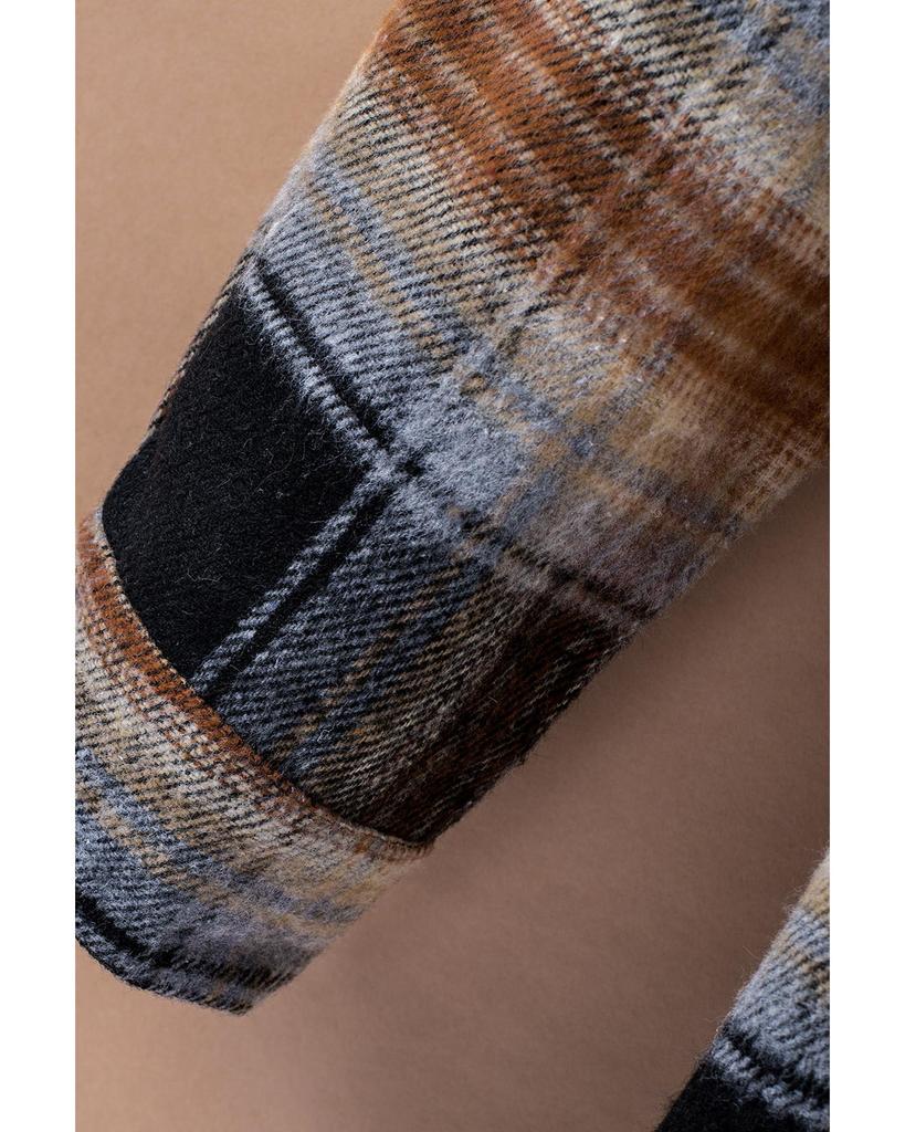 Azura Exchange Клетчатая куртка большого размера с закругленным подолом