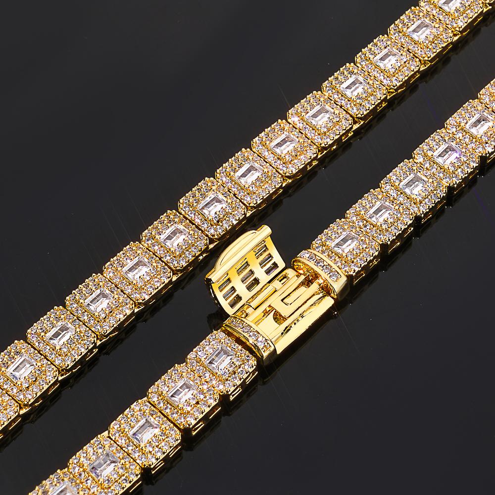 Hip Hop 7.5mm Tennis Chain Bracelet Iced Out Cubic Zirconia Bracelet Fine Jewelry for Men Women Gift