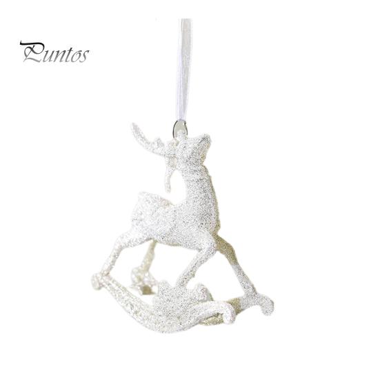 Блестящие рождественские украшения, лось, снежинка, елочные подвесные украшения, зимняя тематика, праздничный декор, подвеска для деревьев, стен, дверей