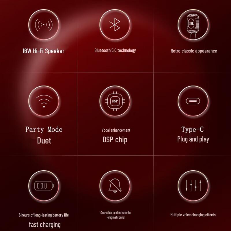 JBL KMC650 Wireless KTV Microphone Speaker