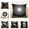 James Singer RRichard DDavid Cushion Cover Linen Pillowcase Soft  for Sofa Bed Home Room Decor
