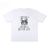 Cat I Work Hard So My Cat Can Short-sleeved T-shirt Summer Pure Cotton Half-sleeved Trendy and Niche Design