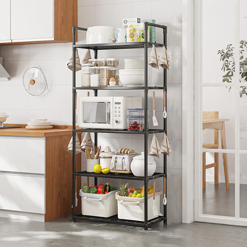 5 Tier Storage Shelves Adjustable Shelving Unit 66 Lbs Capacity Storage Rack for Kitchen Pantry Closet Bathroom Laundry Garage