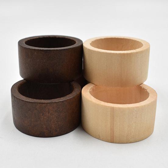 Wood Napkin Rings Rustic Napkin Holders Reusable Napkin Rings for Dinner Party Wedding Christmas Home Farmhouse Decor