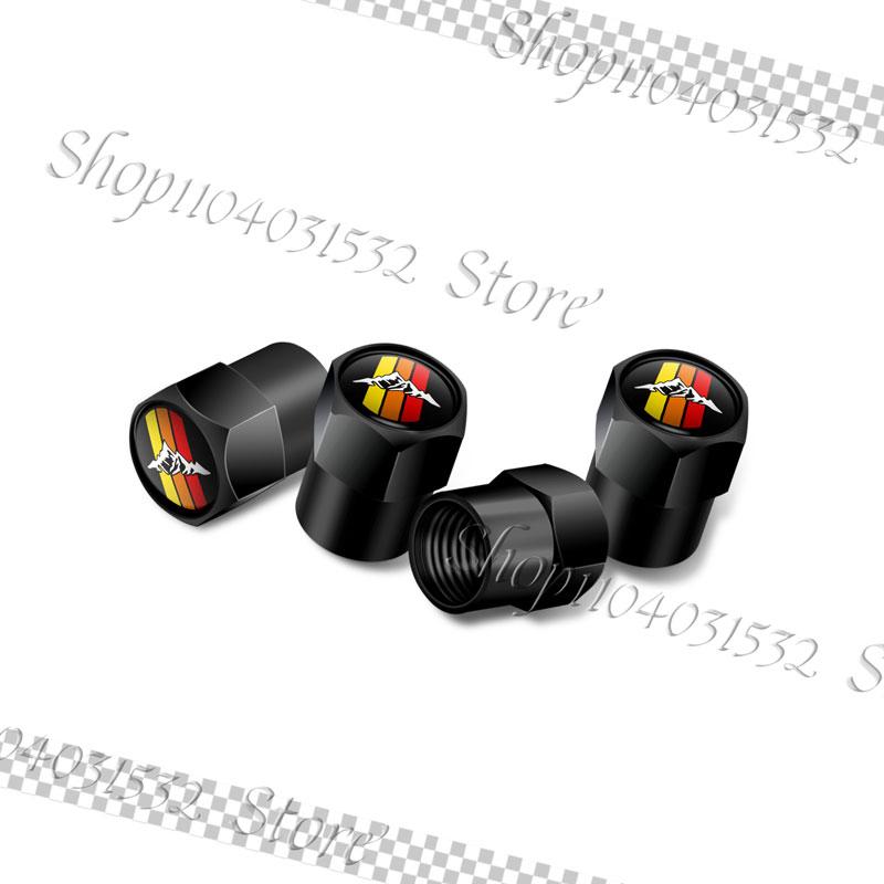 4Pcs Three-color Emblem Car Wheel Tire Valve Caps Tyre Stem Airdust Waterproof Covers For Toyota 4Runner Highlande Tacoma Rav4