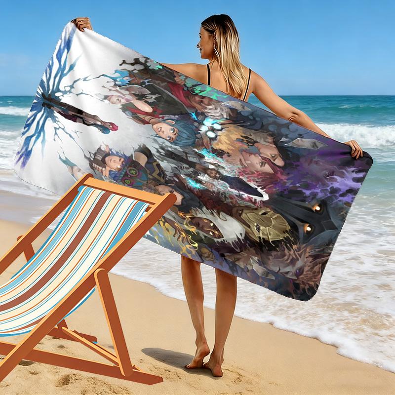 Enigmatic Glow: Mystical Eyes Tendrils beach towel Beach towel for vacation photos soft quick-drying swim towel seaside swim beach printing