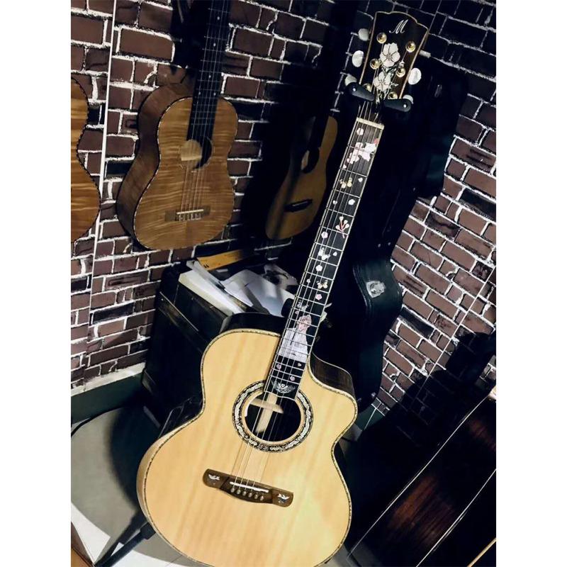 Электроакустическая гитара Инкрустация Наклейка Маркеры Гриф Наклейки Guitarra