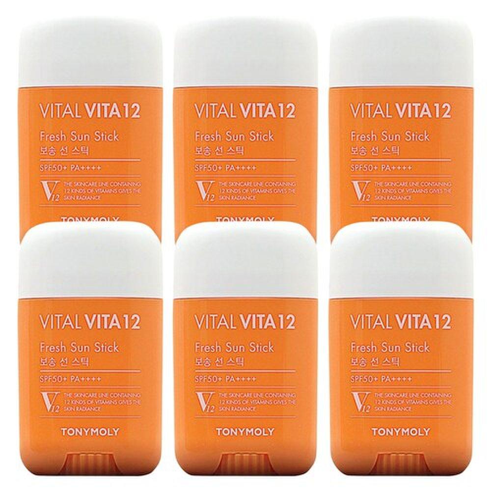 Tony Moly VITAL VITA 6 мягких солнцезащитных стиков