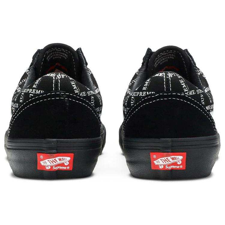 Old Skool Supreme x Old Skool Vans Pro 'Логотипы - Черный' VN0A45JC2YW