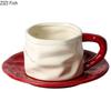 Creative Pleated Paper Ceramic Cup&saucer Dining Table Coffee Mug Milk Tea Mugs Afternoon Tea Teacup Fruit Juice Container
