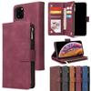 High Quality PU Leather Wallet Phone Flip Bag Case with Credit Card Holder for iPhone Samsung Galaxy Xiaomi Huawei