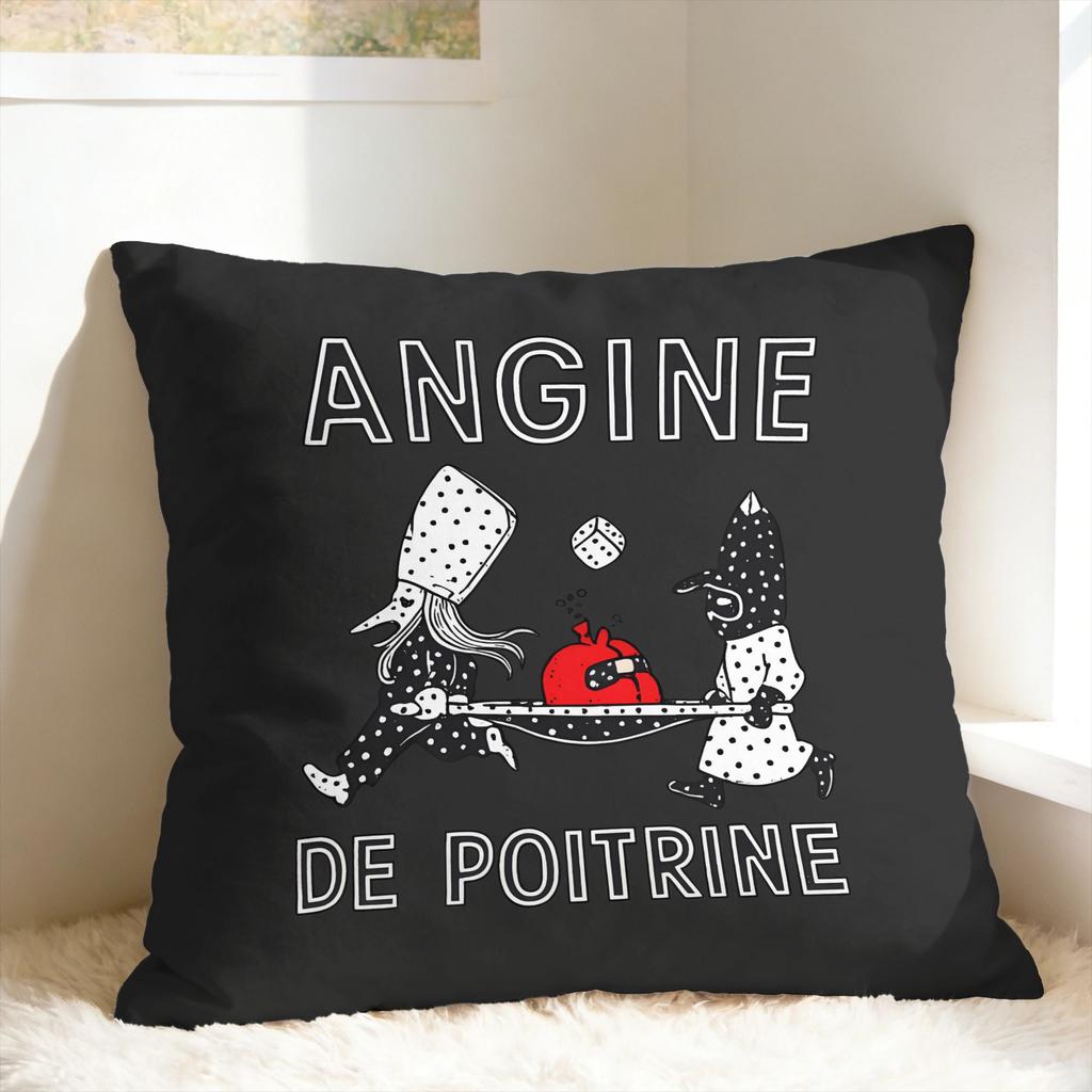 Angine De Poitrine ROCK Группа Наволочка Квадратная Наволочка Смешная Наволочка Для Гостиной Дивана