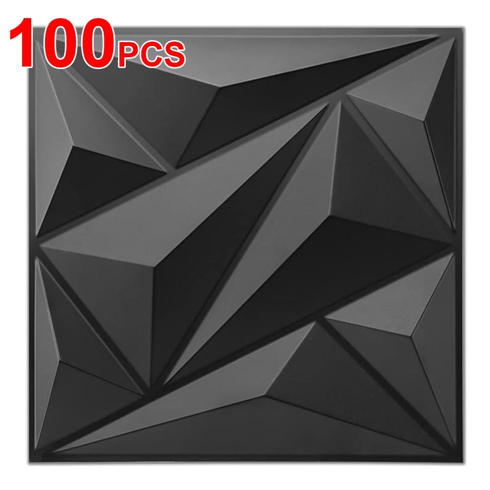 50/100 шт. ПВХ Акцентные Текстурированные Стеновые Панели 30x30 см Настенная Плитка Панель Форма 3D Обои Декоративные Наклейки для Комнаты ТВ Фон