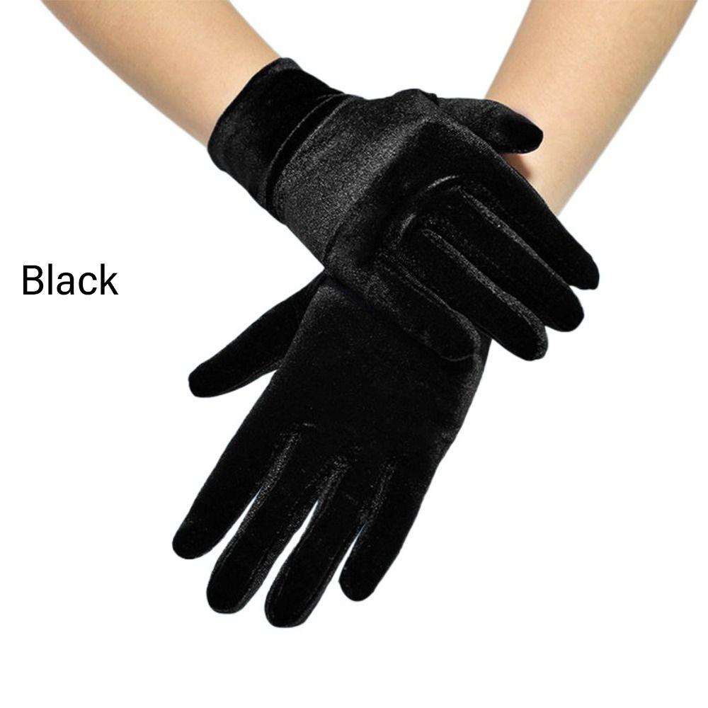 Halloween Autumn Winter Female Full Finger Velvet Full Finger Gloves Warm Gloves Mittens