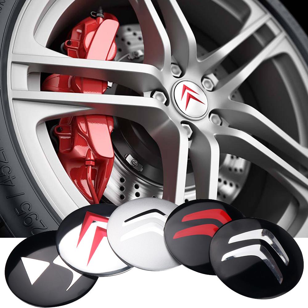 4pcs 56/60MM Car Wheel Center Caps For Citroen C3 C4 Picasso C4L DS C6 Logo Emblem Replacement Rim Hub Cover Styling Accessories