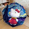 1pc Hello Kitty [Automatic Folding Umbrella] Durable Iron Frame & Rod, Portable Folding, All Seasons, Home Travel Outdoor, Makes a Great Holiday Gift