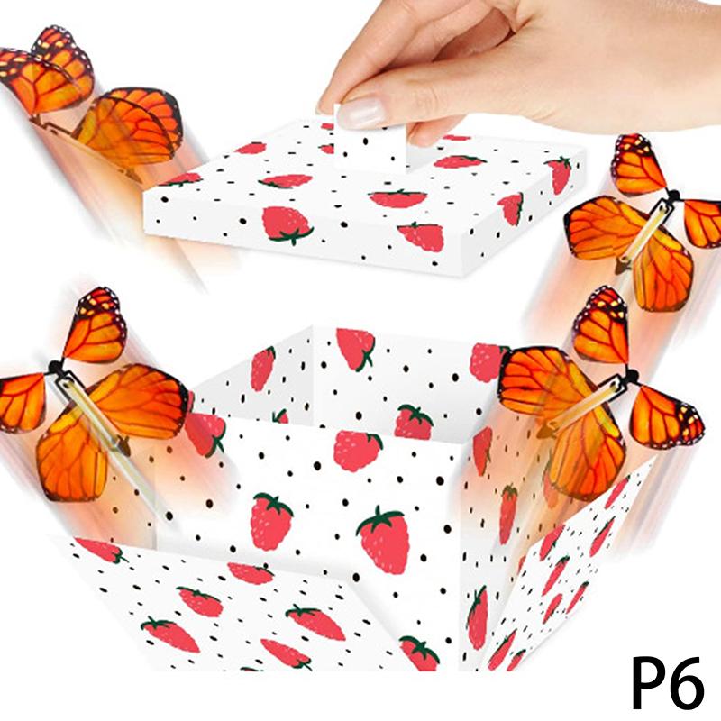 Surprise Flying Butterfly Explosive Gift Box Box Birthday Party Graduation Ceremony Year Blessing Easy Installation 2024